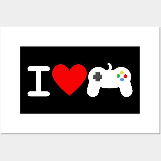 I Love Gaming Wall Art by Joselo Rocha Art